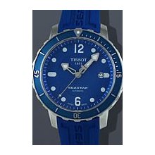Tissot Seastar 1000 Automatic 42mm Watch - Black/White Dial, Black Rubber Strap T0664071705700 Sale Authentic