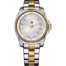 Tommy Hilfiger 1781228 Silver & Gold Two Tone Bracelet Ladies Watch