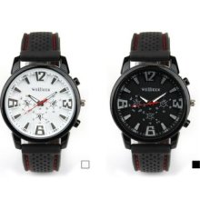 Top Titanium Casing Fashion Business Men Army Sport Silicone Rubber Watch