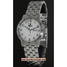 Tutima Factory Refurbished wrist watches: Pilot Fx White Day-Date 631-