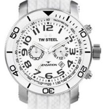 TW Steel TW834 Watch Sensation Mens - White Dial Stainless Steel Case Quartz Movement