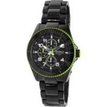unisex 204810LGTIMns Blk Bracelet Blk Dial Round Dial WR 165 FT ...