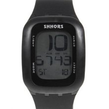 Unisex Sports Touch Screen Silicone Jelly Digital Led Watch Black