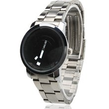 Unisex Steel Analog Quartz Wrist Watch (Silver)