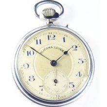 Unusual Antique Vintage Silver Plated Joke Pocket Watch Novelty Toy C1940s