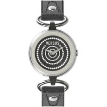 Versus by Versace V By V Black Crystal Dial Watch - Black
