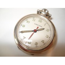 Vintage Croton Ladies Nurse's Watch Sterling Silver 17 Jewel