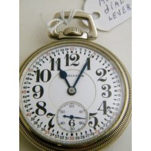Vintage Hamiton Pocket Watch 992 Model 16 Size Lever Set Montgomery Dial 672