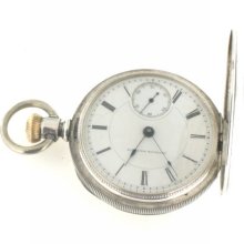 Vintage ILLINOIS Coin Silver Pocket Watch circa 1880