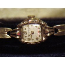 Vintage Ladies 10K RGP BULOVA WATCH Clean & Working 1959