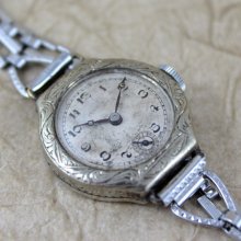 Vintage Ladies Orvin 15 Jewel Watch - Gold Filled Case - Early 1900's - Swiss Made - Mechanical Wind Watch