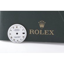 Vintage Ladies Rolex White Roman Dial For Datejust 6917 & 69173 Inv 0072