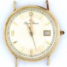 Vintage Lucien Piccard 14kt Yellow Gold Quartz Watch Head Only