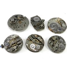 Vintage Mechanical Watch Parts Movements Lot Silver Steampunk Supplies Watch Parts DIY Steampunk Jewelry Supply - 165