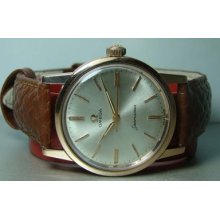 Vintage Omega Seamaster Steel Gold Winding Swiss Mens Watch 17465902 Old Used