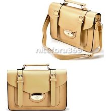 Vintage School College Campus Satchel Messenger Shoulder Cross Body Bag 3 Colors