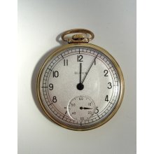 Vintage Swiss Pocket Watch by Buren Watch Co. -- 17 Seventeen Jewels -- Works