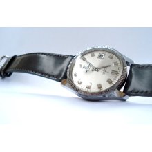Vintage Watch Swiss DELBANA Automatic 1970c Men Working 25 Jewels Measures 36mm