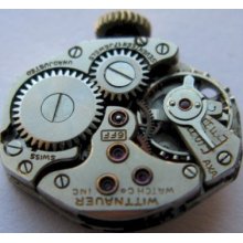 Vintage Wittnauer 6ff Fhf 120 17 Jewels Watch Movement