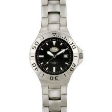 Watch Creations Men's Matte Silver Bracelet Watch w/ Black Dial Promotional