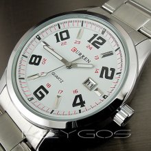 Water Quartz Hour Dial Day Analog Luxury Sport Men Steel Wrist Watch Wv068