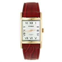 Waterproof Stylish Women's Wrist Watch (Red) - Red - Leather