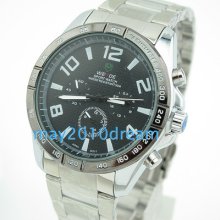 Weide Stainless Steel 3 Atm Waterproof Analog Quartz Watch Mens