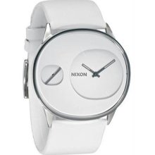 Women's Rayna Stainless Steel Case Leather Bracelet White Tone Dial