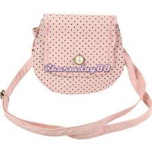 Women's Synthetic Leather Dot Pattern Bead Magnet Cross-body Shoulder Bags C1my