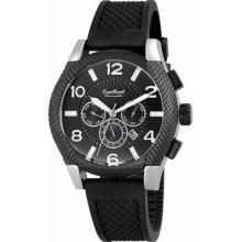 1.85 Inch Engelhardt Watch, Xxl Military Automatic Watch, Rubber & Leather Strap