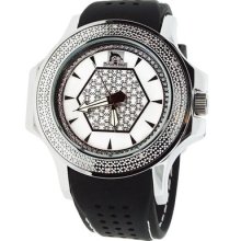 .12ctw Techno Masterâ€™s Octagon Inner Face Diamond Watch