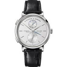 A. Lange & Sohne Saxonia Dual Time White Gold Watch 385.026