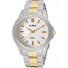 a_line Watches Women's GRA Silver Dial Two Tone Stainless Steel Two T