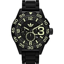 adidas Originals 'Newburgh' Chronograph Watch Black/ Luminescent