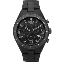 adidas Watch, Mens Chronograph Cambridge Black Nylon Plastic Bracelet