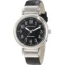 AK Anne Klein Women's 10/9881BKBK Silver-Tone Easy-to-Read Black