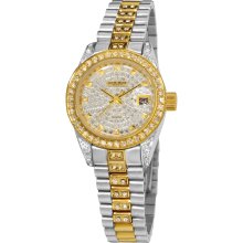 Akribos XXIV Women's Diamond Quartz Bracelet Watch (Akribos Ladies Diamond Quartz)