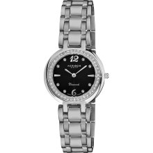 Akribos XXIV Women's Stainless Steel Diamond Bracelet Watch (Ladies stainless bracelet watch)