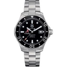 Alabama Men's TAG Heuer Automatic Aquaracer w/ Black Bezel