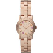 Amy Dexter Rose Tone Multi Glitz Watch