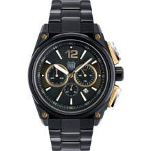 Andrew Marc Watches 'G-III Racer' Chronograph Bracelet Watch Black