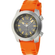 Android Men's 'Octopuz' Orange Rubber Strap Watch (Orange)