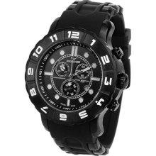 Aquaswiss 96XG068 Black Rugged Quartz Chronograph Rubber Strap