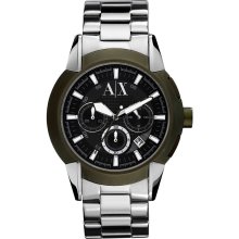 Armani Exchange AX1175 Silver Stainless Steel Bracelet Men's Watch