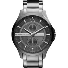 Armani Exchange Ax2119 Gray Ion Plated Stainless Steel 46mm Mens Fast Ship