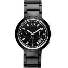 Armani Exchange AX5141 Black Crystal Active Plastic Women's Watch