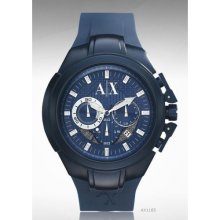 Armani Exchange Chronograph Rubber 45mm Mens Watch AX1185