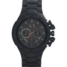 Armani Exchange Sport Ranger Black Silicone Mens Watch AX1187