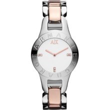 Armani Exchange Two-Tone Ladies Watch AX4120 ...