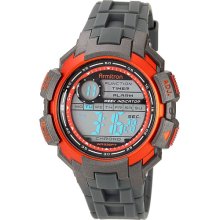 Armitron Digital Resin Watch Grey/ Orange